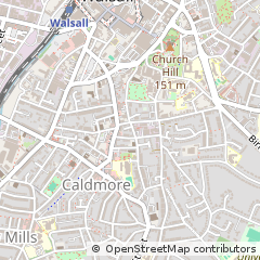 Map of Walsall, West Midlands