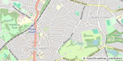 Map of Birmingham, West Midlands