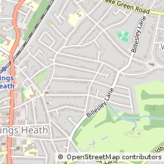 Map of Birmingham, West Midlands
