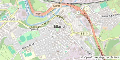 Map of Elland