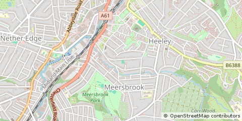 Map of Sheffield
