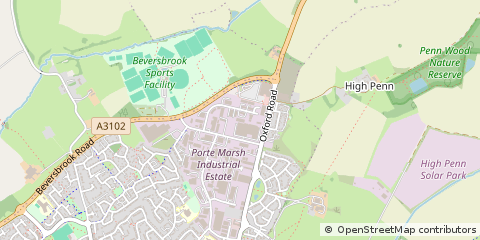 Map of Calne, Wiltshire