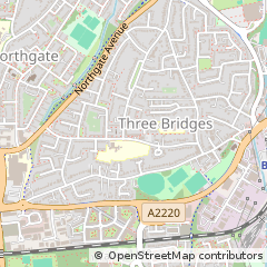 Map of Crawley
