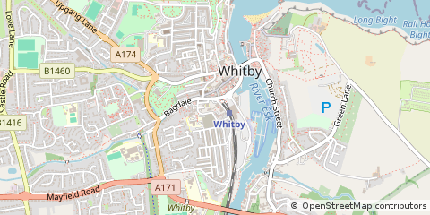 Map of Whitby, North Yorkshire