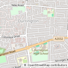 Map of Worthing, West Sussex