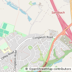 Map of Sandbach, Cheshire