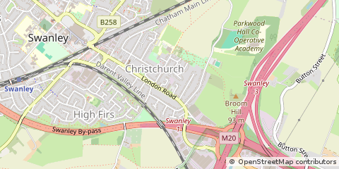 Map of Swanley, Kent