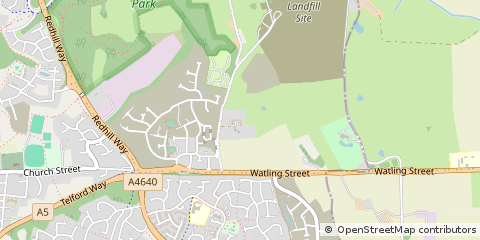 Map of Telford, Shropshire