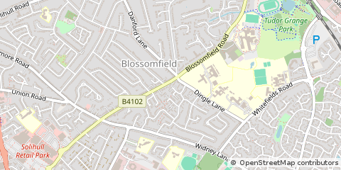Map of Solihull