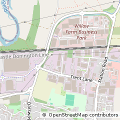 Map of Castle Donington, Derbyshire