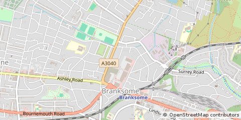 Map of Poole, Dorset
