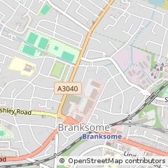 Map of Poole, Dorset
