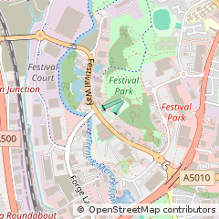 Map of Stoke on Trent, Staffordshire