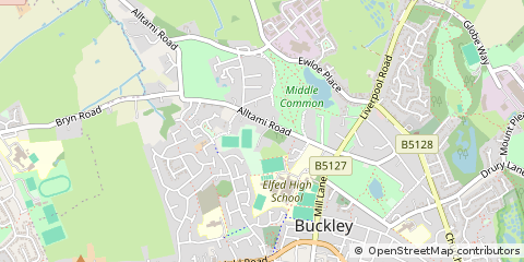 Map of Buckley, Flintshire