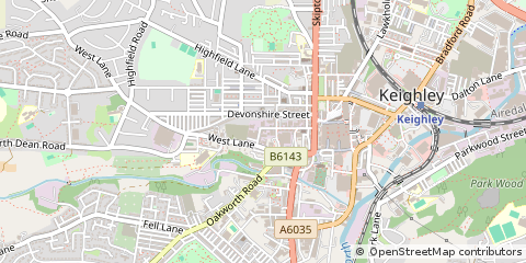 Map of West Yorkshire