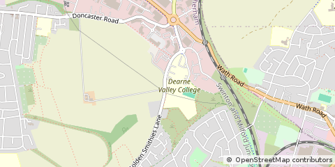 Map of Rotherham, South Yorkshire