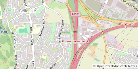 Map of Leeds, West Yorkshire