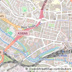 Map of Leeds, West Yorkshire