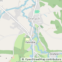 Map of Llandysul