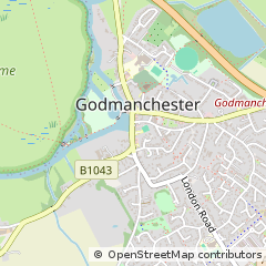 Map of Huntingdon, Cambridgeshire