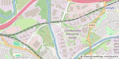Map of Glasgow, Strathclyde