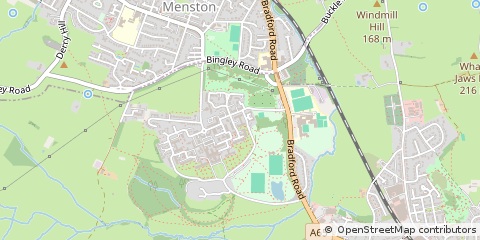 Map of Ilkley, Leeds