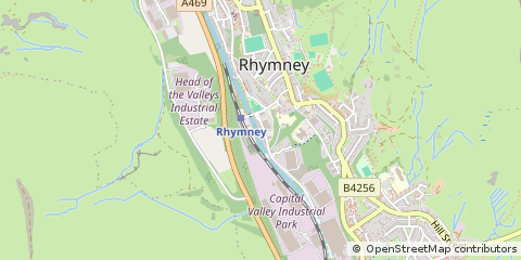 Map of Tredegar