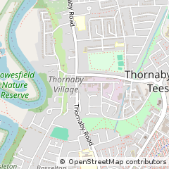 Map of Thornaby, Stockton on Tees