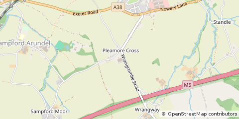 Map of Wellington, Somerset