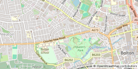 Map of Bolton, Lancs