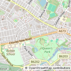 Map of Bolton, Lancs