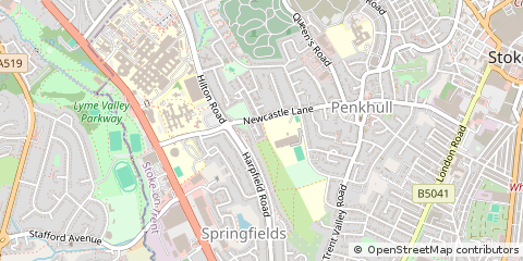 Map of Stoke-on-Trent