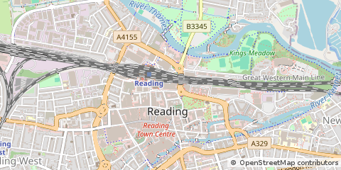 Map of Reading, Berkshire