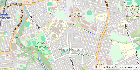 Map of Newcastle Upon Tyne, Tyne and Wear