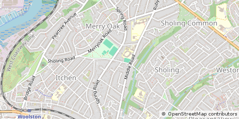 Map of Southampton, Hampshire