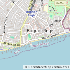 Map of Bognor Regis, West Sussex