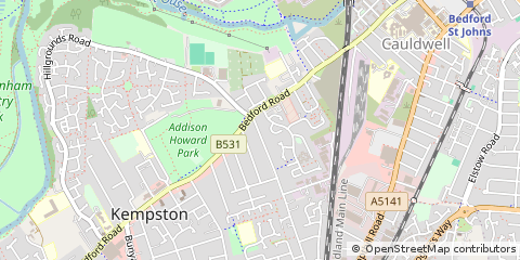 Map of Bedford