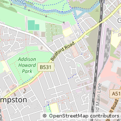 Map of Bedford