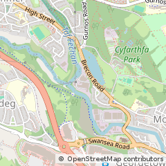 Map of MID Glamorgan, South Wales