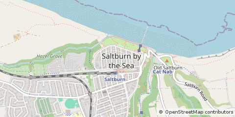 Map of Saltburn-by-the-SEA, Cleveland
