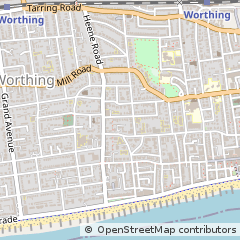 Map of Worthing, West Sussex