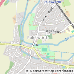 Map of Tamworth, Warwickshire