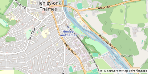 Map of Henley-on-Thames, Oxfordshire