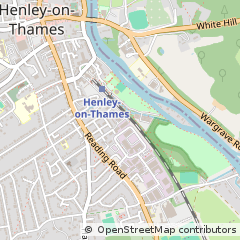 Map of Henley-on-Thames, Oxfordshire
