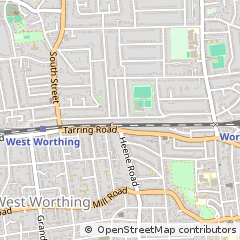 Map of Worthing, East Sussex