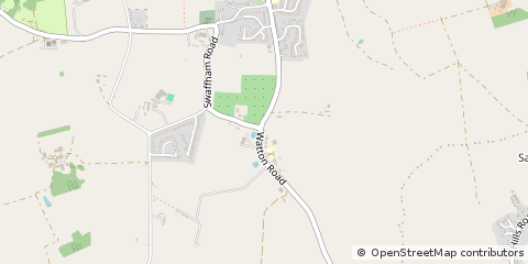 Map of Thetford, Norfolk