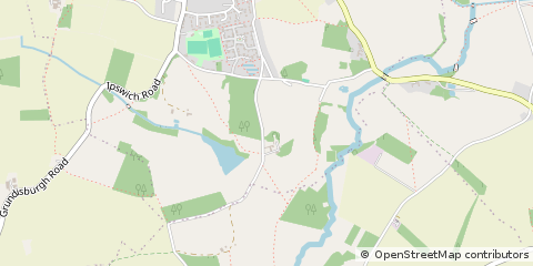 Map of Woodbridge, Suffolk