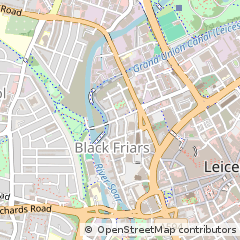 Map of Leicester, Leicestershire