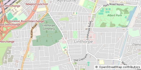 Map of Middlesbrough