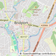 Map of Bridport, Dorset
